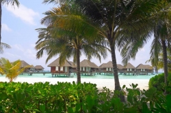 z resortu na Maledivách