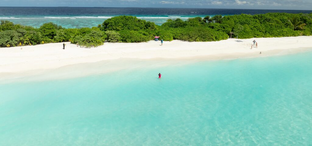 nejkrásnější pláž na Maledivách